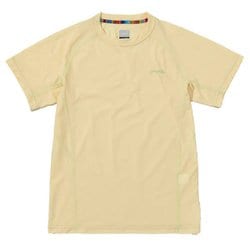クルーネック半袖Tシャツ レディース カットソー LEMON Mサイズ POW25TS32