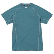 クルーネック半袖Tシャツ レディース カットソー PALE GREEN XLサイズ POW25TS32