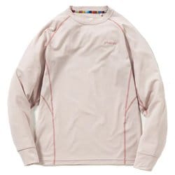 クルーネック長袖Tシャツ レディース カットソー PINK Sサイズ POW25LS30