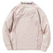 クルーネック長袖Tシャツ レディース カットソー PINK Mサイズ POW25LS30