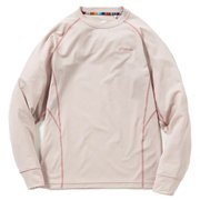 クルーネック長袖Tシャツ レディース カットソー PINK Mサイズ POW25LS30