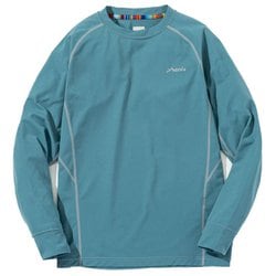 クルーネック長袖Tシャツ レディース カットソー PALE GREEN Sサイズ POW25LS30
