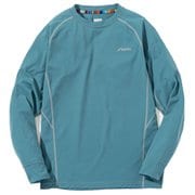 クルーネック長袖Tシャツ レディース カットソー PALE GREEN Lサイズ POW25LS30