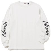 エコハイブリッド スリーブ ロゴ ロングスリーブティー ユニセックス カットソー WHT Lサイズ N003732