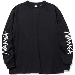 エコハイブリッド スリーブ ロゴ ロングスリーブティー ユニセックス カットソー BLK Mサイズ N003732