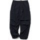 ナイロンタッサー カーゴパンツ メンズ ロングパンツ （BLK） Mサイズ N004370