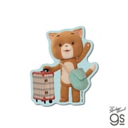 KOMA-002 こまねこ ダイカットステッカー かいがいりょこう 02