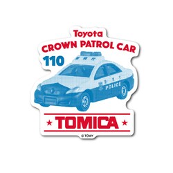 TOMY-006 トミカ ダイカットステッカー ドットデザイン トヨタ クラウン パトロールカー
