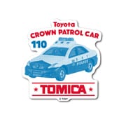 TOMY-006 トミカ ダイカットステッカー ドットデザイン トヨタ クラウン パトロールカー