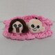 6057 パンパンくんの日常 ヘアバンド パンパンくん＆オクジ / ピンク