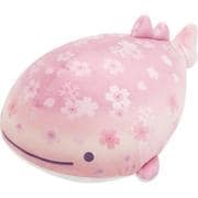 MV11701 じんべえさん スーパーもーちもち ぬいぐるみ M 「10周年記念 桜モチーフ」 じんべえさん