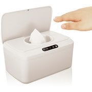 自動開閉ウェットティッシュケース おしりふきケース Smartru ホワイトグレー RS-WTCS01
