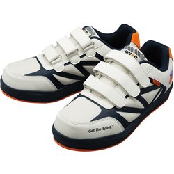 防水セーフティースニーカー 樹脂先芯 アッパー：ポリエステル ソール：EVA+TPR SS-761 ホワイト 27.0cm