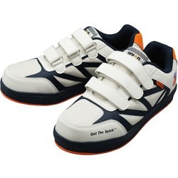 防水セーフティースニーカー 樹脂先芯 アッパー：ポリエステル ソール：EVA+TPR SS-761 ホワイト 28.0cm