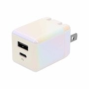 AC充電器 PD20W Type-A×1 USB Type-C×1 オーロラカラー OWL-APD20A1C1R-AU