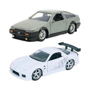 ワイルド・スピード 1/32 TWINPACK 2台セット 1986 TOYOTA TRUENO & HKS 1993 MAZDA RX7 [ダイキャストミニカー]
