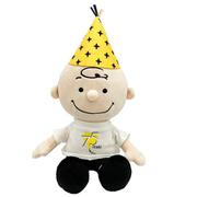 214126-25 PEANUTS ぬいぐるみ S 75th Anniversary パーティハットシリーズ チャーリー・ブラウン
