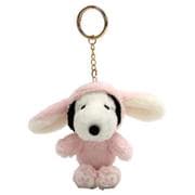 213792-25 PEANUTS キーチェーンマスコット ロップイヤーバニー スヌーピー ライトピンク