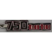 894592 メタルキーホルダー Kawasaki 750TURBO サイドカバーデカール