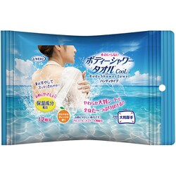 体拭きシート からだ用 ボディーシャワータオル CooL 12枚 ハンディタイプ