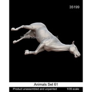 Man35199 1/35 動物セット61 倒れた馬 [組立式プラスチックモデル]