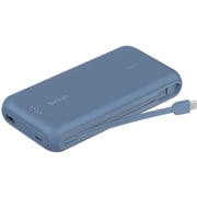 モバイルバッテリー PD30W PowerBank 20000mAh ケーブル内蔵 ブルー BPB024FQBL