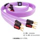 フラットスピーカーケーブル 1m バナナプラグ/8.5mmスペードプラグ 3PFSPK1MBS8