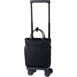 キャリーバッグ 4輪ストッパー付 折り畳みトートバッグセット ブラック D-645シテーロ（M18）