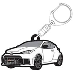 TGRC-A147-02 [ラバーキーホルダー GR YARIS（白）]