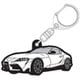 ラバーキーホルダー GR SUPRA（白） TGRC-A148-02