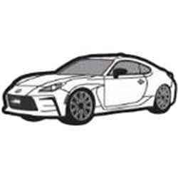 ラバーマグネット GR86（白） TGRC-A150-02