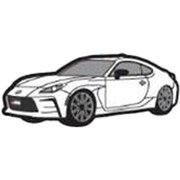 ラバーマグネット GR86(白) TGRC-A150-02