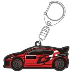 ラバーキーホルダー GR YARIS Rally2（赤）24-25 TGRC-A252-03
