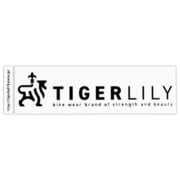 TIGER LILY タイガーリリー 横 黒 ステッカー R-1113