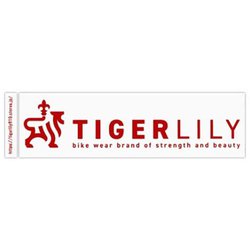 TIGER LILY タイガーリリー 横 赤 ステッカー R-1114