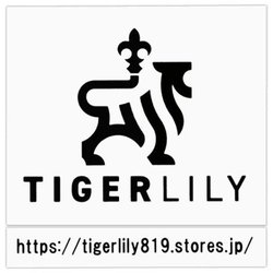 TIGER LILY タイガーリリー 四角 黒 ステッカー R-1115