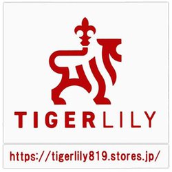 TIGER LILY タイガーリリー 四角 赤 ステッカー R-1116
