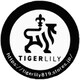 TIGER LILY タイガーリリー 丸 黒 ステッカー R-1117
