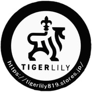 TIGER LILY タイガーリリー 丸 黒 ステッカー R-1117
