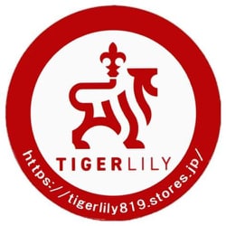 TIGER LILY タイガーリリー 丸 赤 ステッカー R-1118