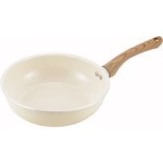 Grinday with-グリンデイ・ウィズ- IH対応 セラミックC 深型フライパン24cm ウォームアイボリー NB-44