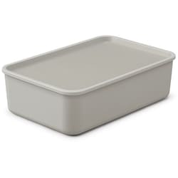 フタ付き積み重ねBOX 幅453×奥行297×高さ133mm ダークグレー FTB-45
