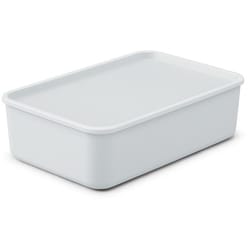 フタ付き積み重ねBOX 幅453×奥行297×高さ133mm ブルーグレー FTB-45