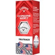 CHROME SOFT USA TRUTRACK 3ピース ホワイト 2025年モデル [ゴルフボール 1スリーブ 3球入り]