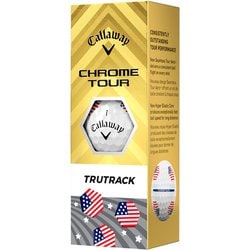CHROME TOUR USA TRUTRACK 4ピース ホワイト 2025年モデル [ゴルフボール 1スリーブ 3球入り]