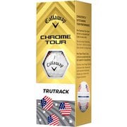 CHROME TOUR USA TRUTRACK 4ピース ホワイト 2025年モデル [ゴルフボール 1スリーブ 3球入り]