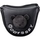 ヘッドカバー AM BEAR MALLET レディス パター用 マレットタイプ ブラック
