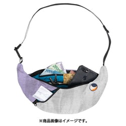 スリングバッグ ショルダーバッグ ライトグレー/ライトパープル 41105
