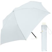 折りたたみ傘 婦人用 晴雨兼用 くすみカラー×ブラックコーティング 50cm UVカット加工 遮熱効果 ライトブルー 126605