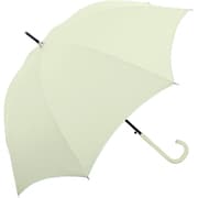 長傘 婦人用 晴雨兼用 くすみカラー晴雨兼用婦人長傘 60cm ジャンプ式 UVカット加工 遮熱効果 ライトグリーン 127839